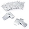 ZAVOOS 50 Pieces Nail Plates, 1.5 x 3 Inch Nail