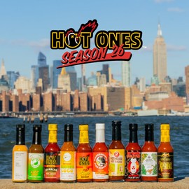 Hot Ones Hot Sauce Challenge Set - Season 26 Gift Set Variety Pack - Made with Natural Ingredients - Unique Small Batch Sampler - 5 fl oz Bottles (10-Pack)