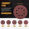 CoCud 100 Pcs 5 Inch Sanding Disc 60/80/120/180/240 Grit 8