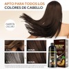 Shampoo para Canas con Tinte, Dark Brown Hair Dye Shampoo