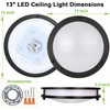 hykolity 13 inch Flush Mount LED Ceiling Light Fixture, 2700K/3000K/3500K/4000K/5000K
