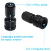 GIAK Socket Adapter Hex Shank Adapter 1/2 Square Drive to