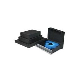 Print File Black Drop-Front Metal Edge Archival Box 11.5x15x3"