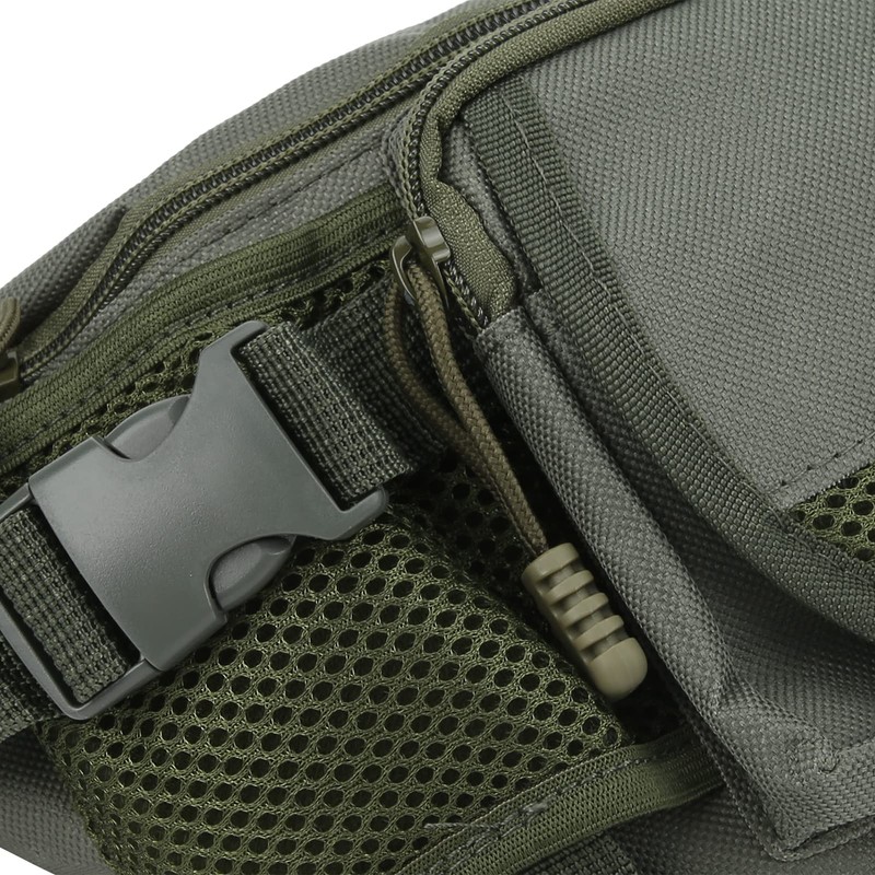 Fishing Tackle Bag, High‑Quality Polyester Material Fishing Pack Bumbag Adjustable