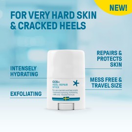 CCS Heel Repair Stick for very dry feet and cracked heels - 25% Urea effectively hydrates and softens dry feet - 25ml