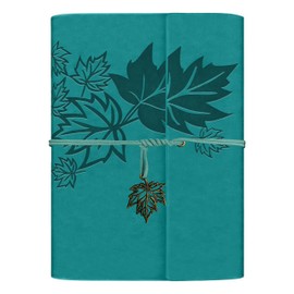 Mlife A5 PU Vintage Leather Notebook,A5 Refillable Ring Binder,Travel Diary,Sketchbook(Turquoise)