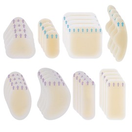 Blasenpflaster Ferse Hydrokolloid Pflaster Set, 32 Stück Gel Pflaster für Zehen, Fußsohle & Ferse – Blasenprävention, Wasserdicht, Hautnah, Druckstellen Pflaster, Blasenschutz Ferse (8 Arten)