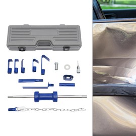 RustyVioum Automotive Slide Hammer Dent Puller Automotive Hammer Puller Frame Set Including Tool Box for Most Vehicles and Trucks Auto Body Dent Repair Bearing Axel Set