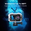 PEGY 4K 30FPS 12MP Action Camera Dual Screen with Stabilization
