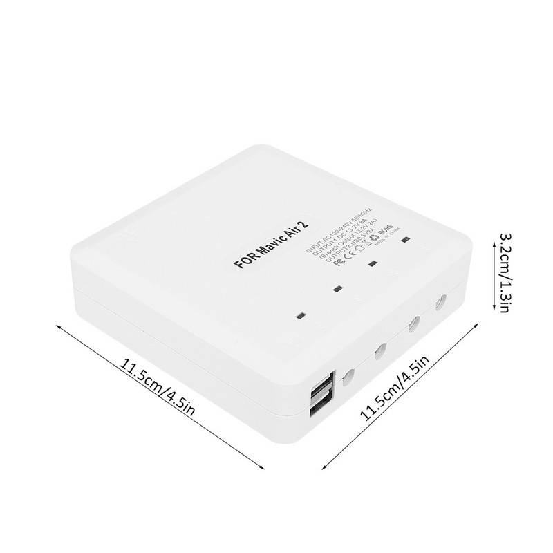 RC Drone Battery Charger with USB Port for 4 Batteries