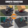 Rubber Threshold Ramp, 2.5" Ramp for Wheelchair, Scooter, 3 Channels