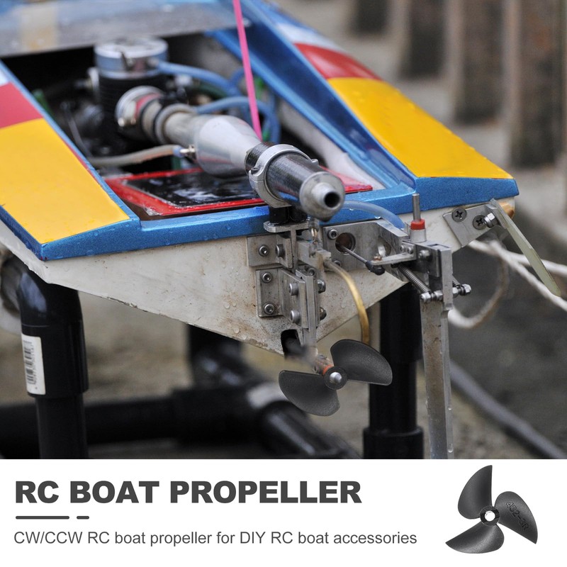 sourcing map 1 Set RC Boat Propeller, 3 Blades Propellers