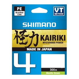 SHIMANO LDM64TE0810030G 4 Brins Kairiki 4 Mantis Green 300 m Diameter 0.1 mm R.6.8 kg