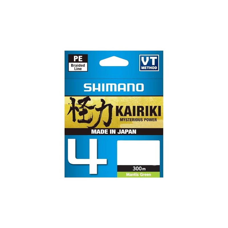 SHIMANO LDM64TE0810030G 4 Brins Kairiki 4 Mantis Green 300 m