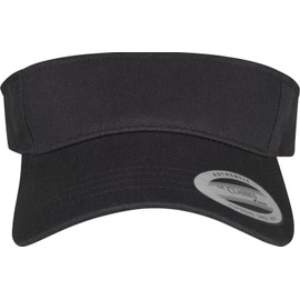 Flexfit Unisex Curved Visor Cap Kape, Schwarz, Einheitsgröße EU