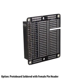 MakerSpot, Raspberry Pi 3 Prototyping Board Proto Breadboard HAT by MakerSpot Soldered with Female Pin Connector PCB for Raspberry Pi 2 Pi 3 A+ B+ (1 Pack)