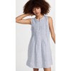 Faherty Women's Isha Dress, Blue Mini Stripe, S
