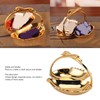 Double Fruit Plate Zinc Alloy Dual Fruit Tray Decorative Fruit