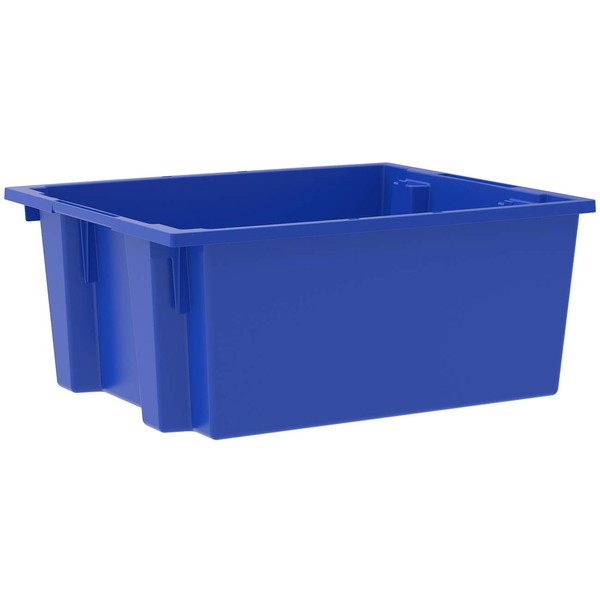 Akro-Mils Tote, Nest & Stack Tote 23-1/2 x 19-1/2 x 10-3-Count, blue (35225BLUE)