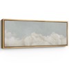 SIGNFORD Large Framed Canvas Print Wall Art Cloudscape Soft Sky