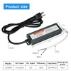 LED Light Power Driver 12V 60W IP67 Waterproof, 110-250V, Adapter