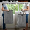 ALCOVA Hanging Laundry Hamper, Space-Saving Mesh Hanging Laundry Bag with