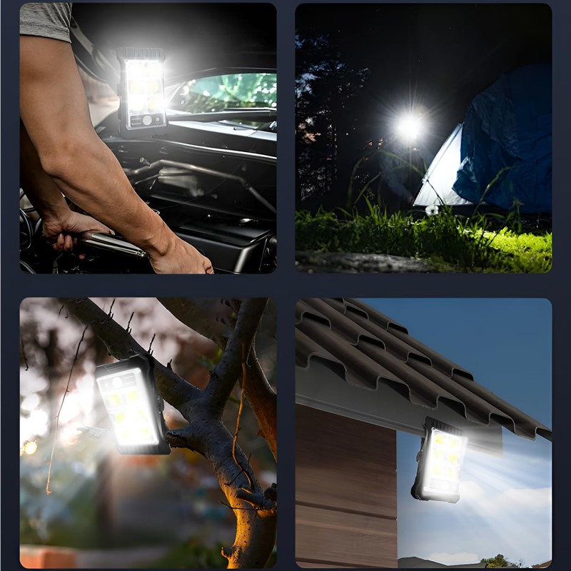 YZYOE 2 Pack LED Outdoor Solar Mini Clip Lights, Portable