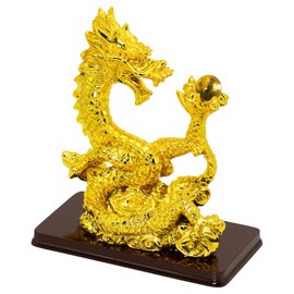 Devalier Mo11-s Zodiac Figurine Dragon Climbing Dragon Lucky Lucky Lucky Charm 2024 New Year Decoration Faithful Success Rising Luck Rising Fortune Jewelry Resin (Shōryu)
