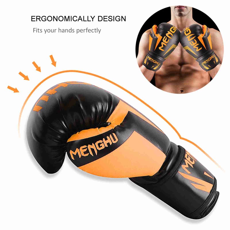 Boxing Gloves Breathable Ergonomic Adult Boxing Sparring Training Gloves with