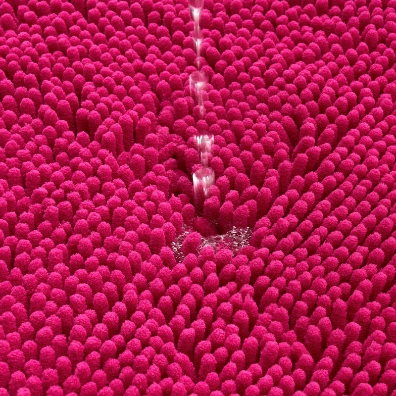 MIULEE Bathroom Mat Bath Mat Non Slip Anti Mould Chenille