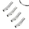 Bayonet Jewelry Clasps, Stainless Leather Cord End Clasp