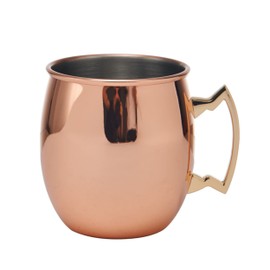 Houdini Copper Plated Plain Moscow Mule Mug 18 ounces