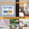 Raddy WM6 Weather Station with 2000mAh Rechargeable Battery, Wireless Indoor