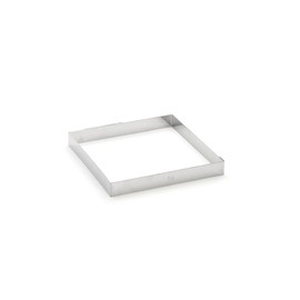 De Buyer 3905.16 Stainless Steel Square Ring, 2 cm High, 16 cm Diameter