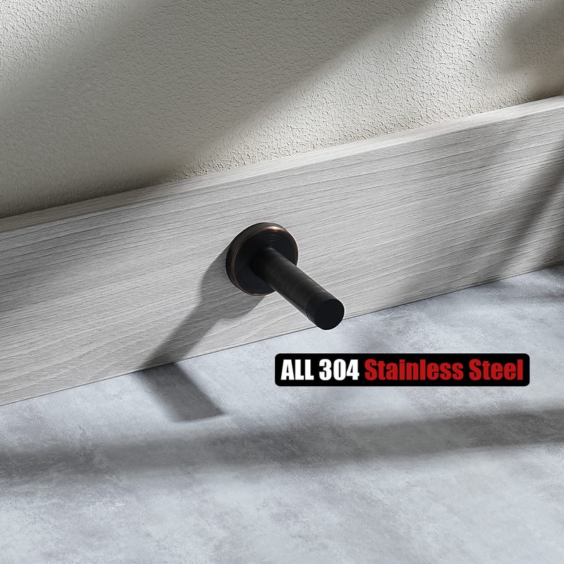 JQK Door Stopper Oil Rubbed Bronze, 304 Stainless Steel Thicken