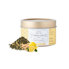 CHILL TEA Tokyo Green Tea Ginger Lemon - 100% Japanese Green Tea - Citrus Aroma (30 g)