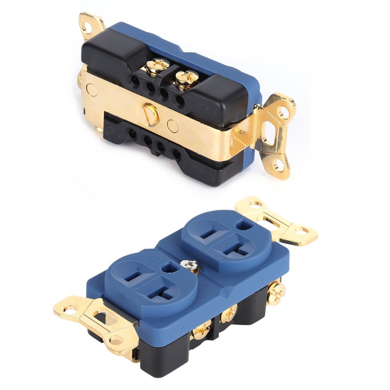 Monosaudio Duplex Receptacle AC Pure Copper Duplex 24K Golded Plated