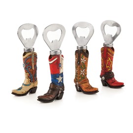 True Fabrications Foster and Rye Rodeo: Assortment of Cowboy Boot Bottle Openers, Silver
