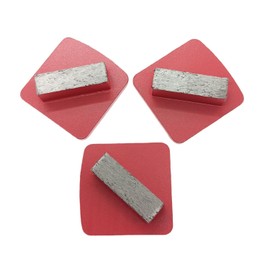 Redi-Lock Concrete Floor Preparation Disc, Diamond Metal Grinding Shoes, Single Bar Segs Compatible for Husqvarna Grinder, 30/40 Grit Soft Bond, 3PCS