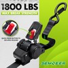 Retractable Ratchet Straps Heavy Duty with Soft Loops (4-Pack)