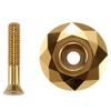 LTronics Bike Bicycle Diamond Headset Cap with Bolt - Golden