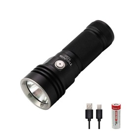 ThruNite TC20 3800 High Lumens Tactical Flashlight, USB Rechargeable LED Handheld Flashlight XHP70B LED - NW