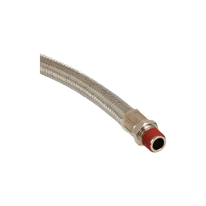 Viair 92804 18" Stainless Steel Braided Leader Hose without Check