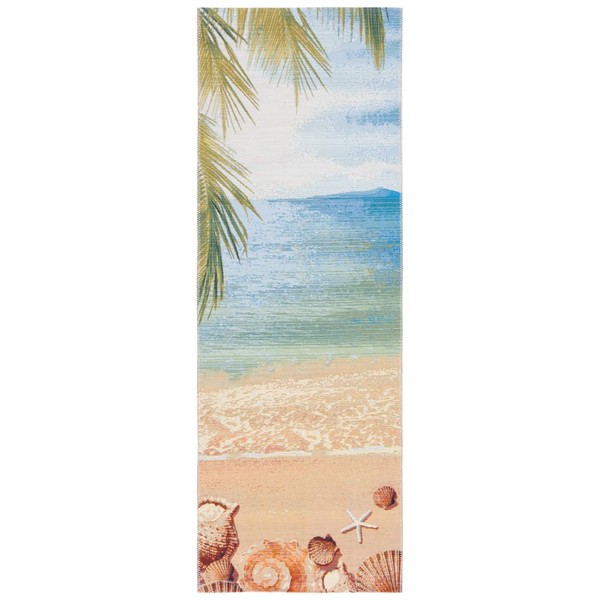 SAFAVIEH Barbados Collection Runner Rug - 2'8" x 10'5", Gold