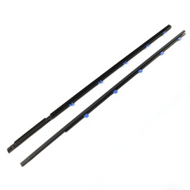 2Pcs Weatherstrip Window Moulding Trim Seal Belt Compatible with Honda Civic Coupe 2D 2012 2013 2014 2015 OE#72410-TS8-A01 72450-TS8-A01