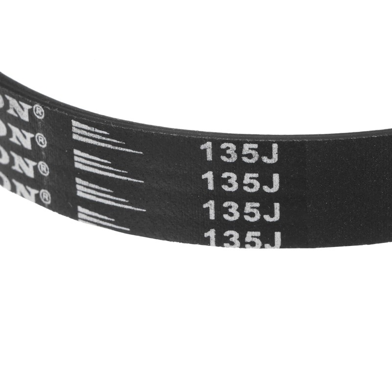 sourcing map 135J6 Rubber Poly V Belts, 6 Ribs PJ