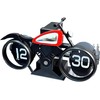 Adventurers Retro Motorcycle Flip Clock – Creative Page-Turning Alarm Clock