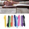 11Pcs Press Ballpoint Pen Colorful Shell 0.5mm Ballpoint Pen Black