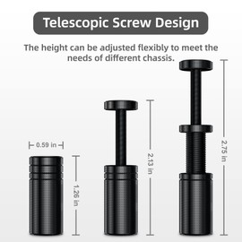 GPU Support Bracket, 1.26-2.75Inch GPU Sag Bracket with Non-Slip Sheet, GPU Holder for Prevent Graphics Card Sag (Black)