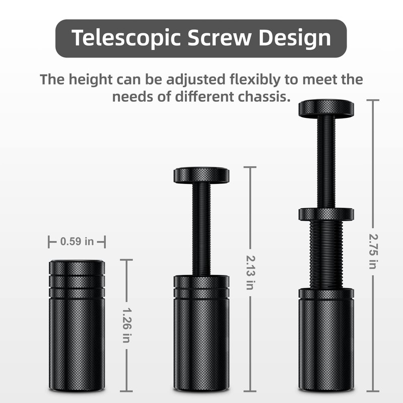 GPU Support Bracket, 1.26-2.75Inch GPU Sag Bracket with Non-Slip Sheet,